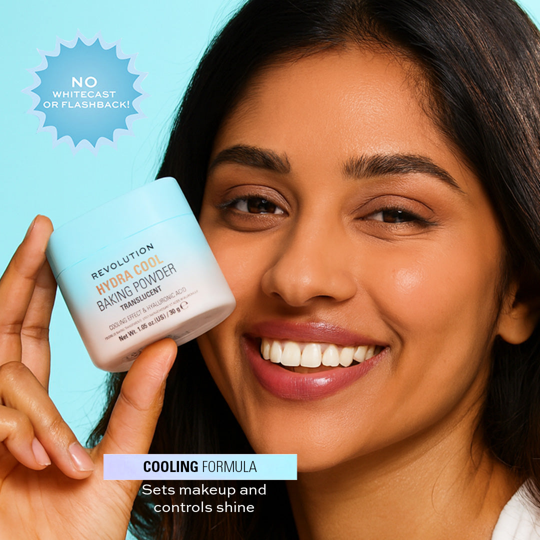 Revolution Hydra Cool Cooling Loose Baking Powder - Translucent | Makeup Revolution at Broadway