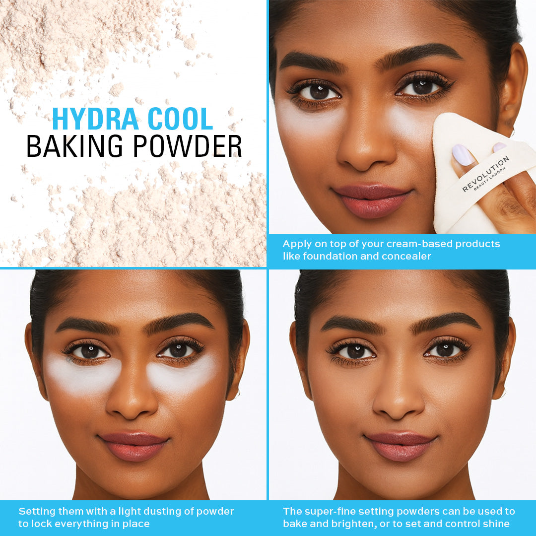 Revolution Hydra Cool Cooling Loose Baking Powder - Translucent | Makeup Revolution at Broadway