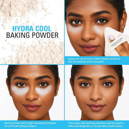 Revolution Hydra Cool Cooling Loose Baking Powder - Translucent | Makeup Revolution at Broadway