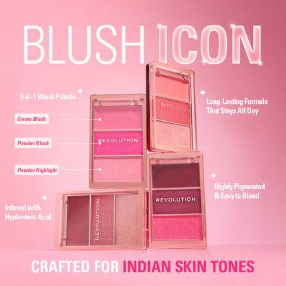 Makeup Revolution Blush Icon Palette | Makeup Revolution at Broadway