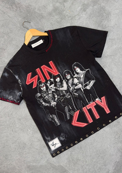 WELCOME TO SIN CITY V1 Printed Tshirt | VALKYRE at Broadway