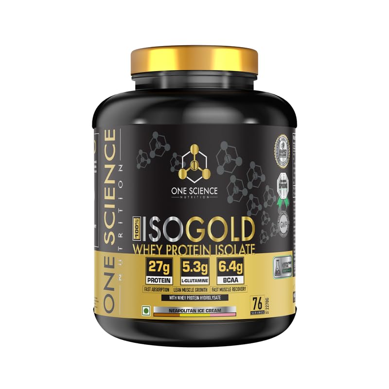 OSN Iso Gold Whey Protein 5lbs Grass Fed Whey 27g Protein Neapolitan Ice Cream | One Science Nutrition at Broadway