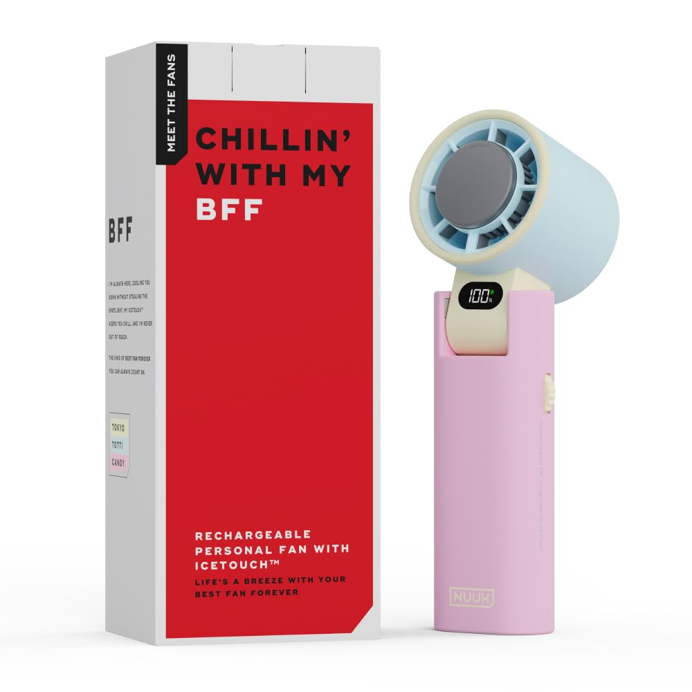 Nuuk BFF Rechargeable Personal Fan with IceTouch - Tokyo Totti Candy | NUUK at Broadway