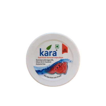 Kara Nail Polish Remover Wipes| Rose Fragrance