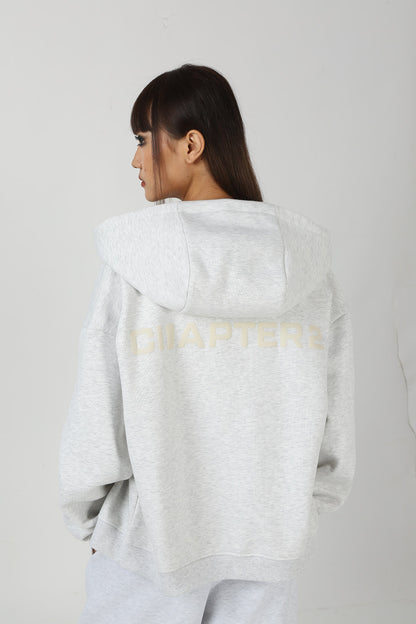The Everyday Light Grey Hooded Zipper