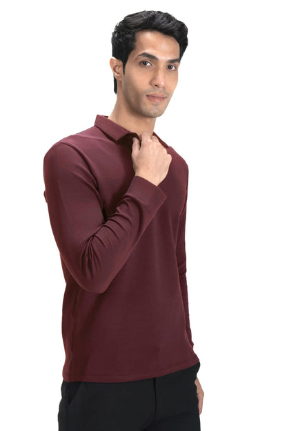 Legacy Polo Sweater - Red Clay