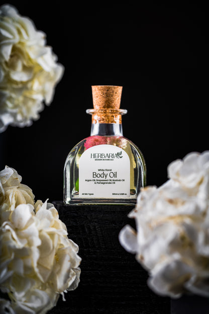 White Floral Body Oil