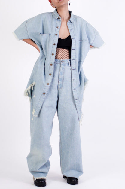 Wide Legged Darwyn Jeans (Light Wash) | Huemn at Broadway