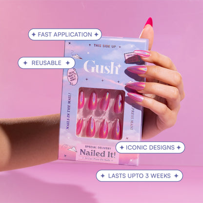 Aura - Short Round - Press on Nails