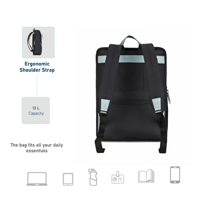  Carriall Aero Black casual laptop backpack 