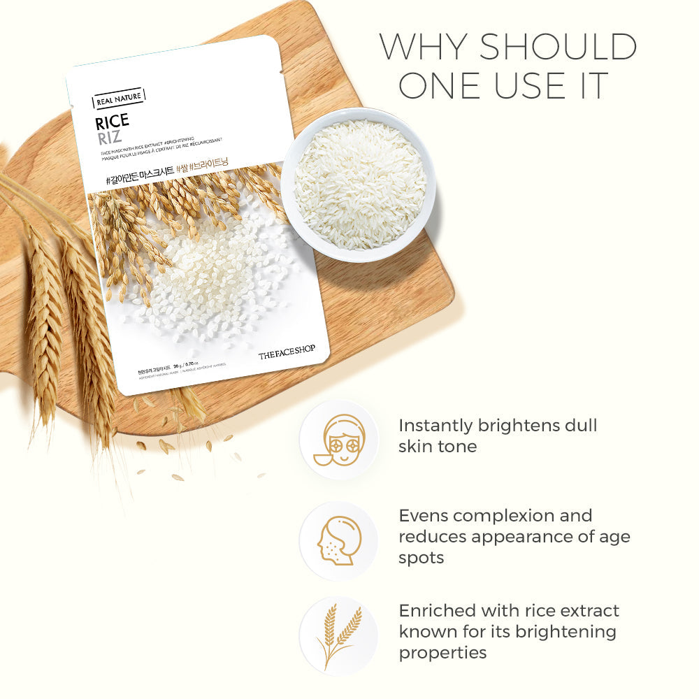 Real Nature Rice Face Mask 20g