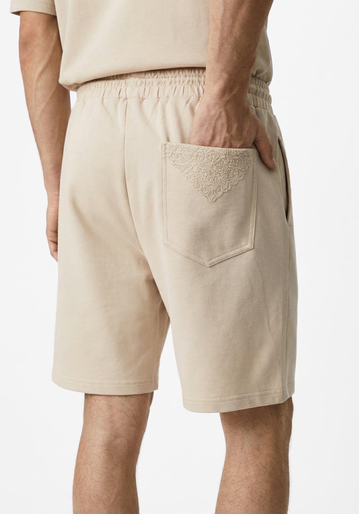 The Coast Embroidered Shorts Beige