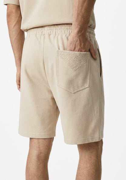 The Coast Embroidered Shorts Beige