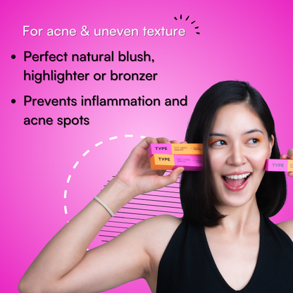 Zit Quit Dual Smudge Highlight + Blush Stick | Type Beauty Inc. at Broadway