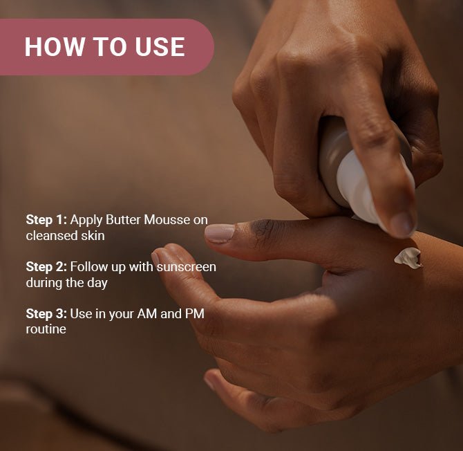 Butter Mousse Face Moisturizer for 24hr Antioxidant - rich Deep Hydration - Neude Skin