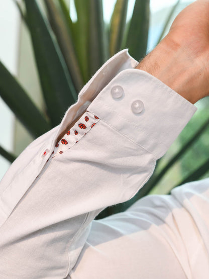 Grainy Oxford White Shirt - Bud