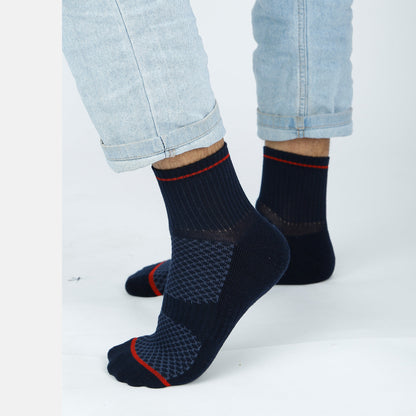Mens Cushioned High Ankle Sports Socks