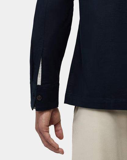 The Double Breasted Shacket Navy
