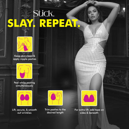 PINQ POLKA Breast X Nipple Pasties