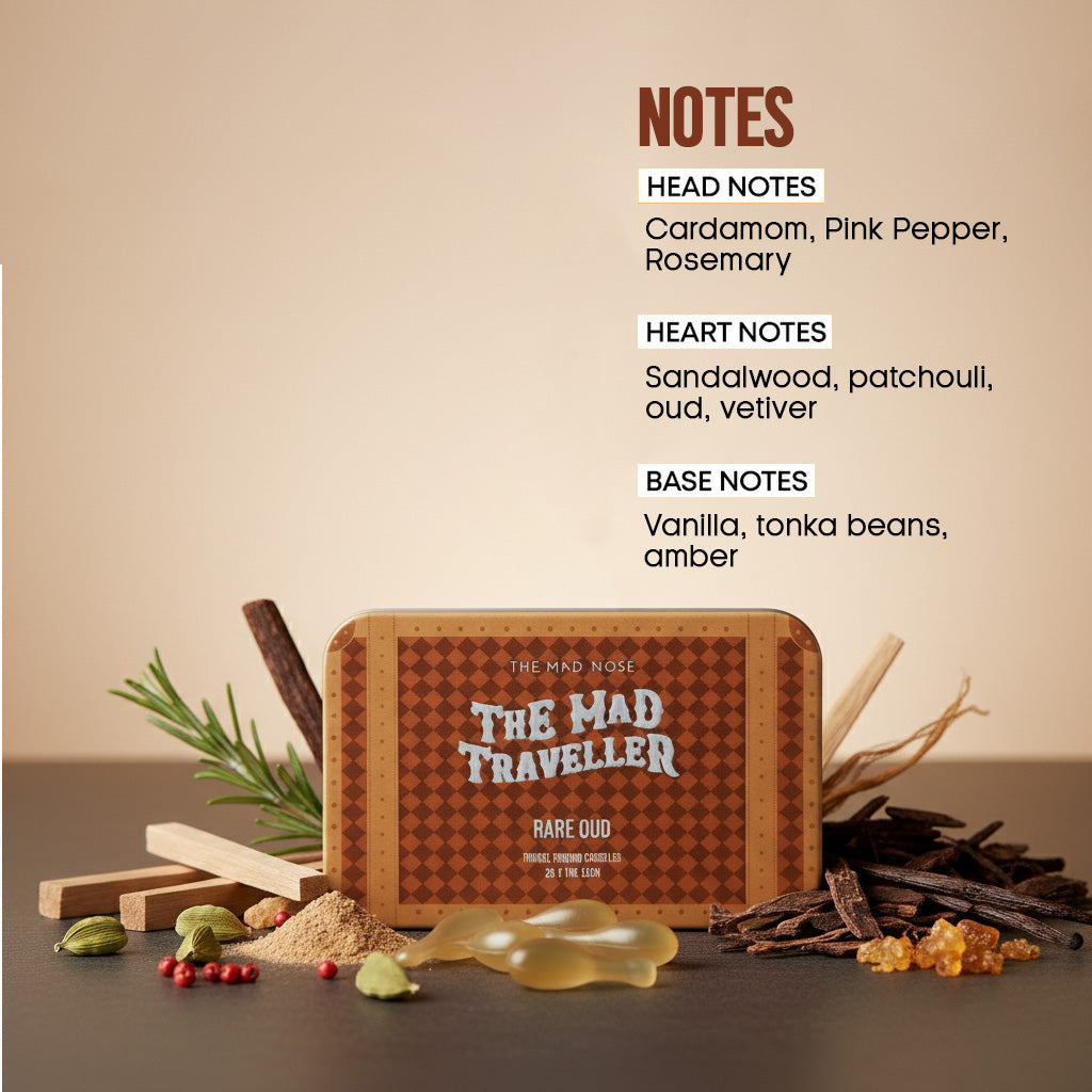 Rare Oud Travel Capsules (25 X 1ML) | The Mad Nose at Broadway
