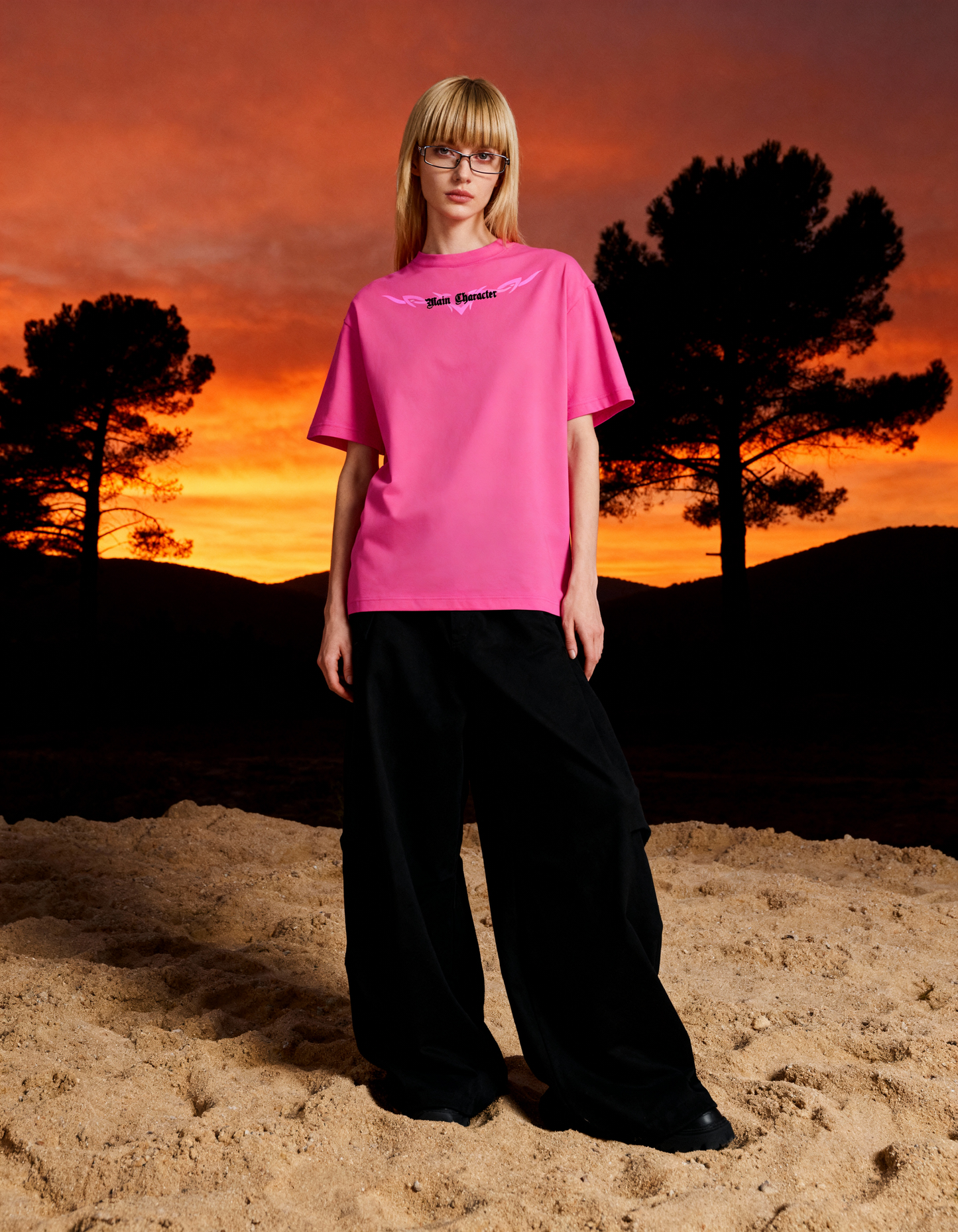 Germanica Pink Oversized T-Shirt