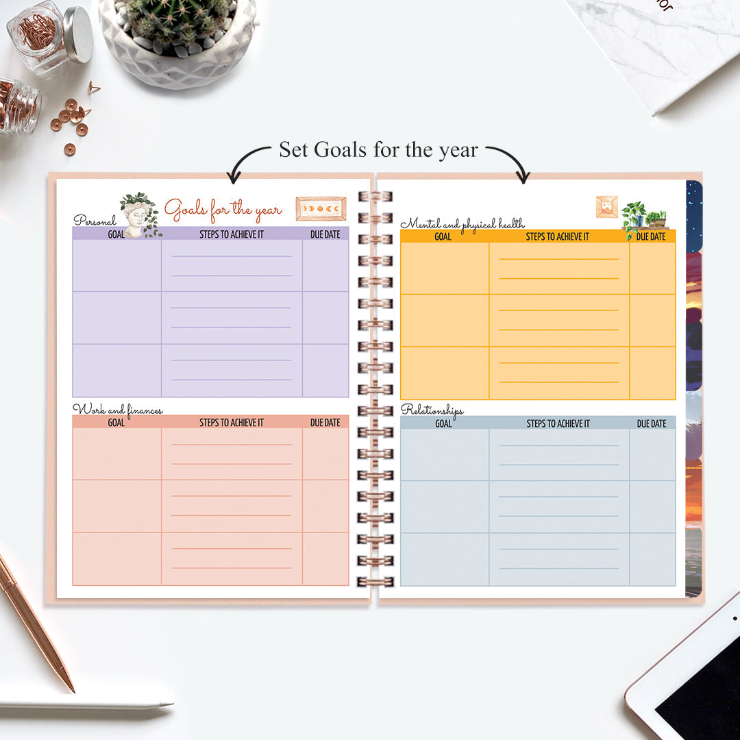 Undated Yearly Planner - Adventures Over Things