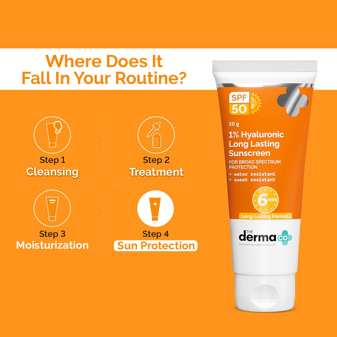 0.01 Hyaluronic Long Lasting Sunscreen | The Derma Co. at Broadway