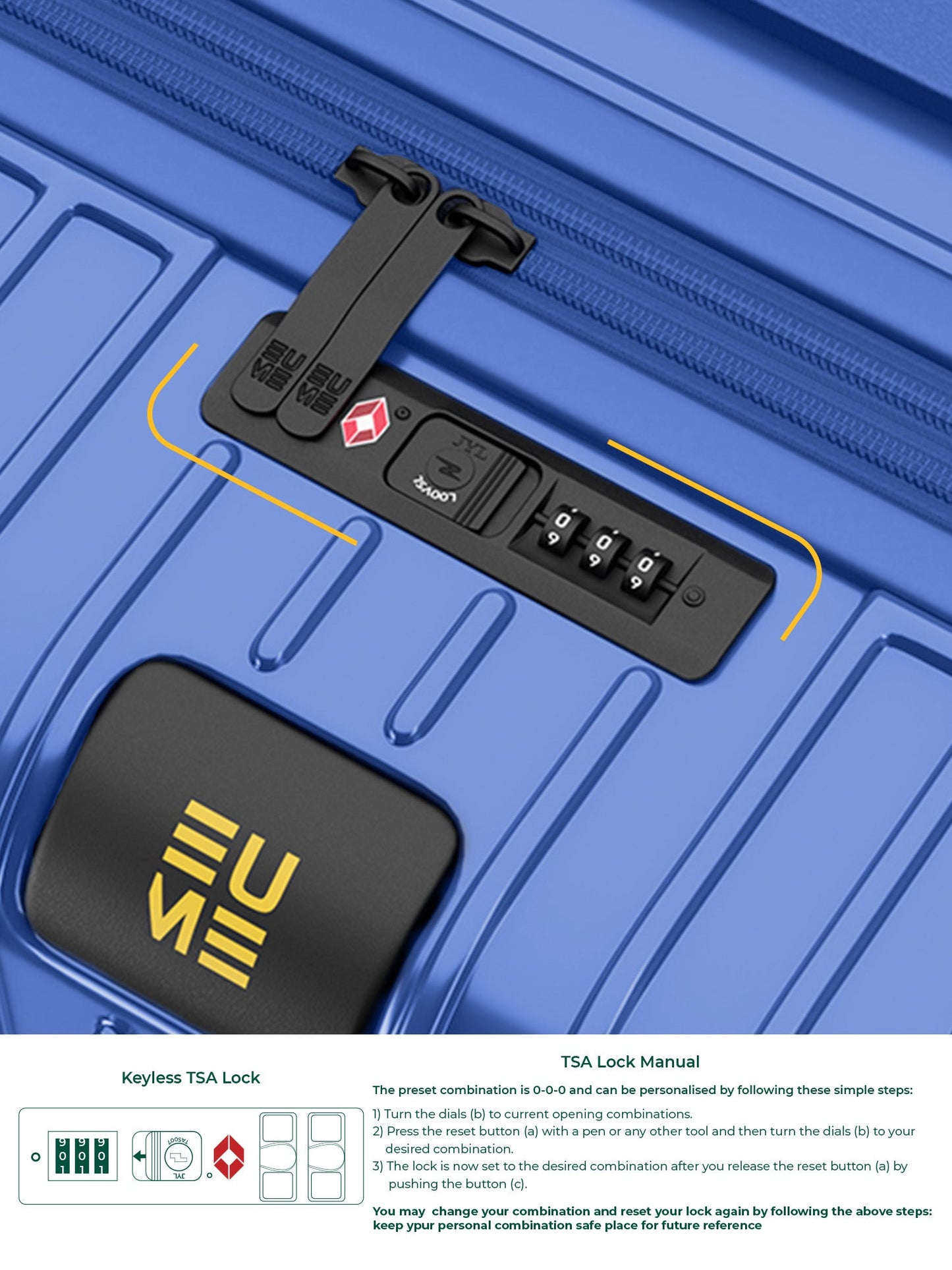 Trunk Check-In Plus- French Blue
