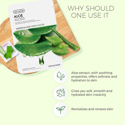 Real Nature Aloe Face Mask 20g