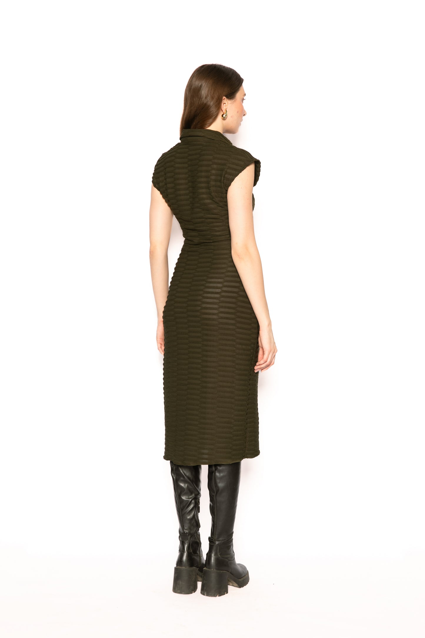 Contemponari-Ursa Dress-Green