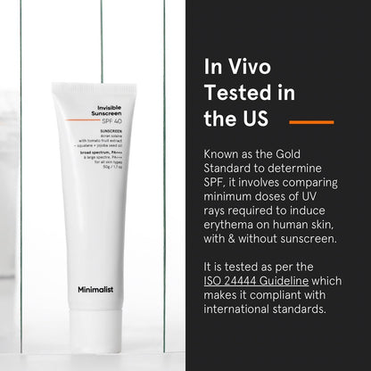 Minimalist Invisible Sunscreen SPF 40