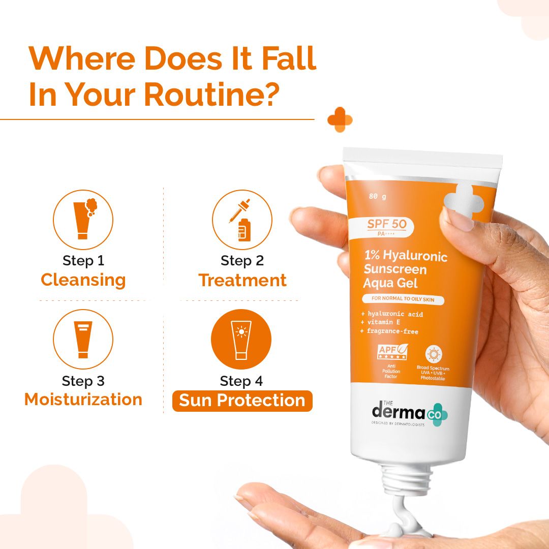 0.01 Hyaluronic Sunscreen Aqua Gel | The Derma Co. at Broadway