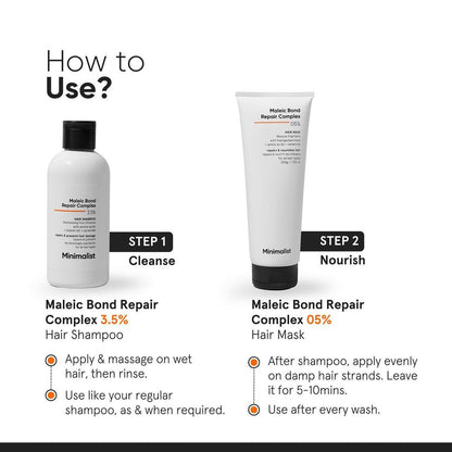 Minimalist Maleic Bond Repair Complex 3.5% Hair Shampoo 250 ml