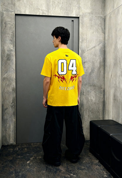 Arcane Yellow Heavyweight-Oversized T-Shirt