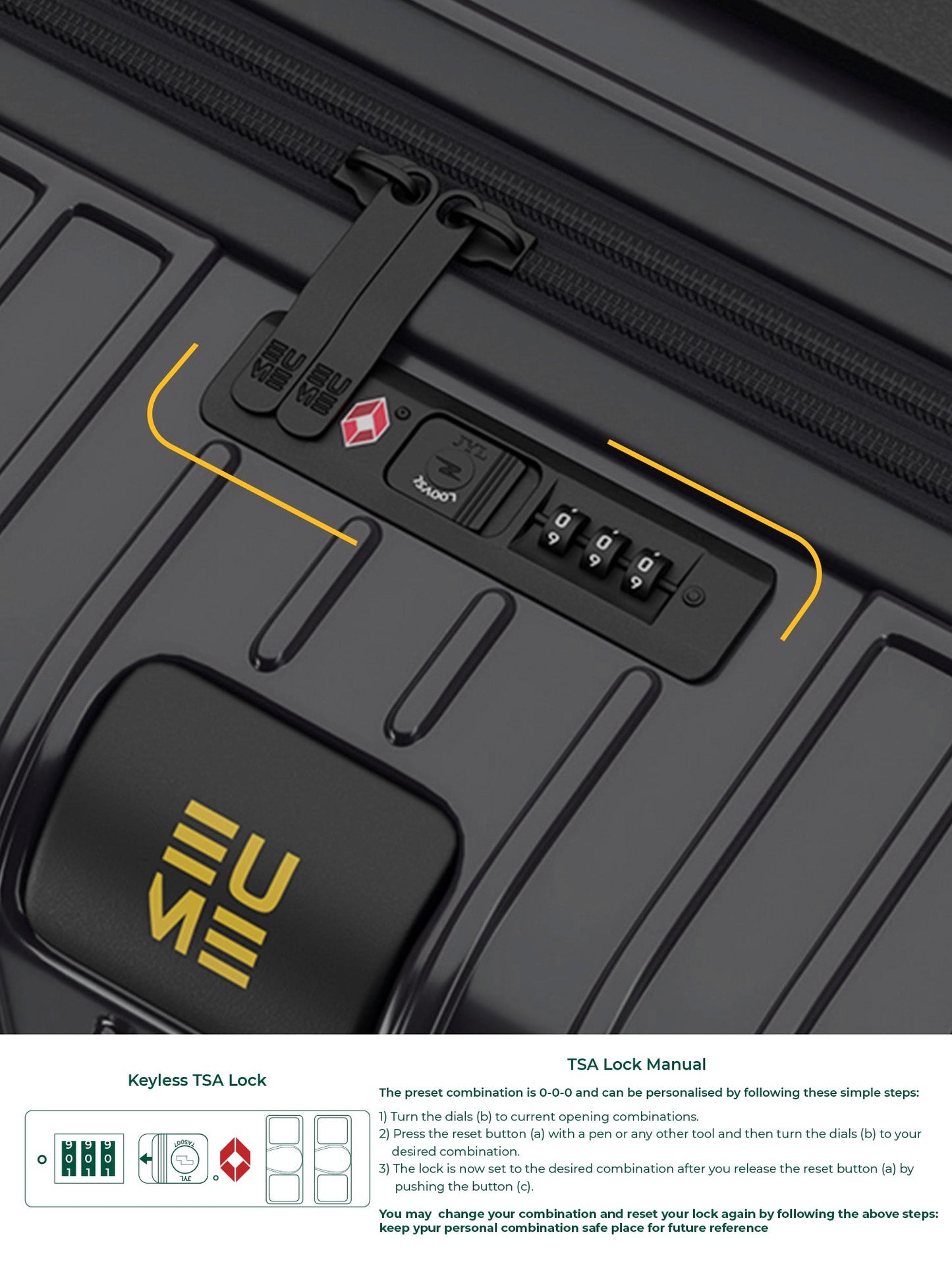 Trunk Check-In Plus- Charcoal Black