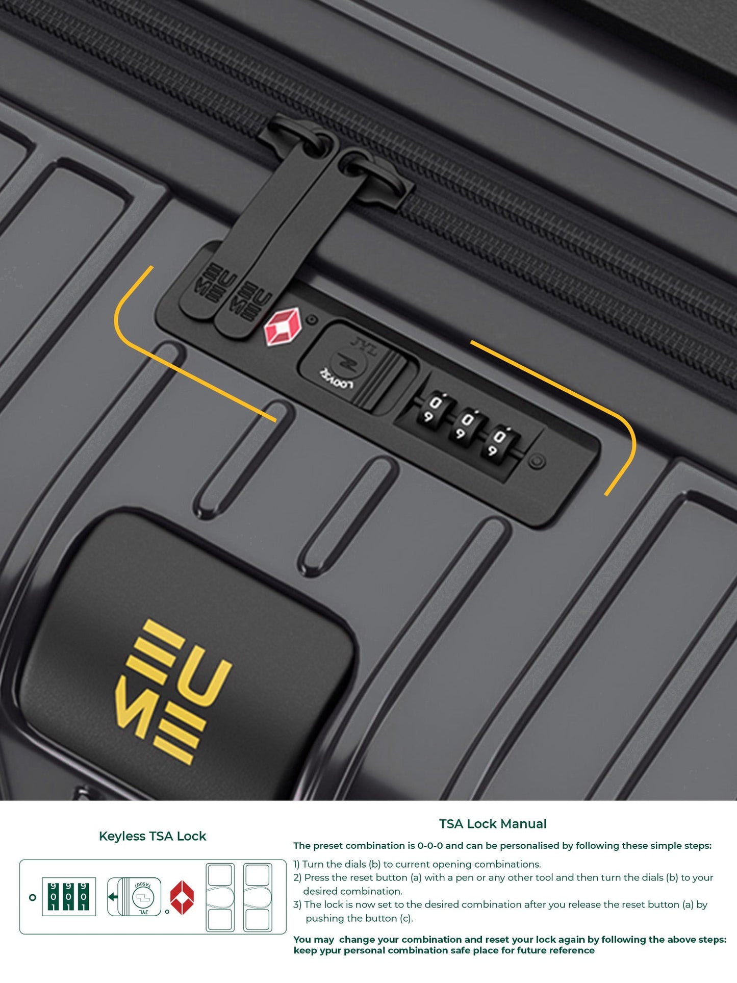 Trunk Check-In Plus- Volcanic Grey