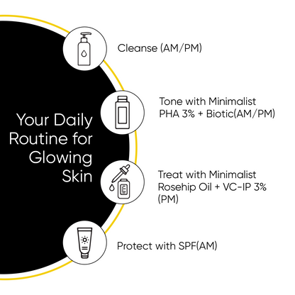Minimalist Rosehip Oil + VC-IP (Vitamin C) 100% Face serum 30ml
