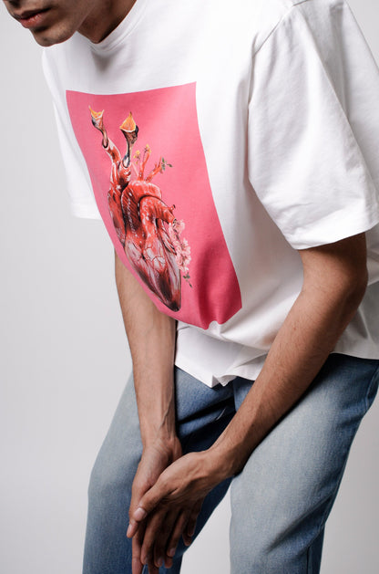 Birth Of A Heart' T-Shirt (White) | Huemn at Broadway