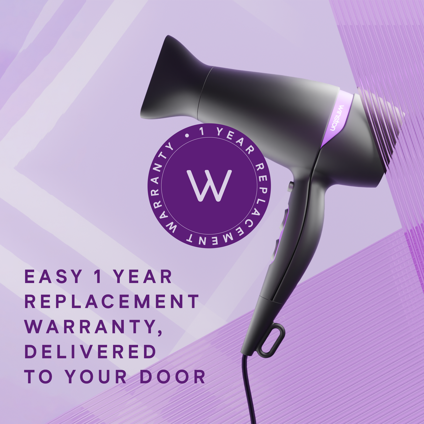 Winston Turbo Smart Dryer 2200 Watt | High-Speed Drying with Diffuser & Concentrator | Winston at Broadway