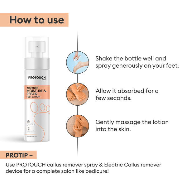 Protouch Advance Moisture & Repair Feet Lotion | Protouch at Broadway