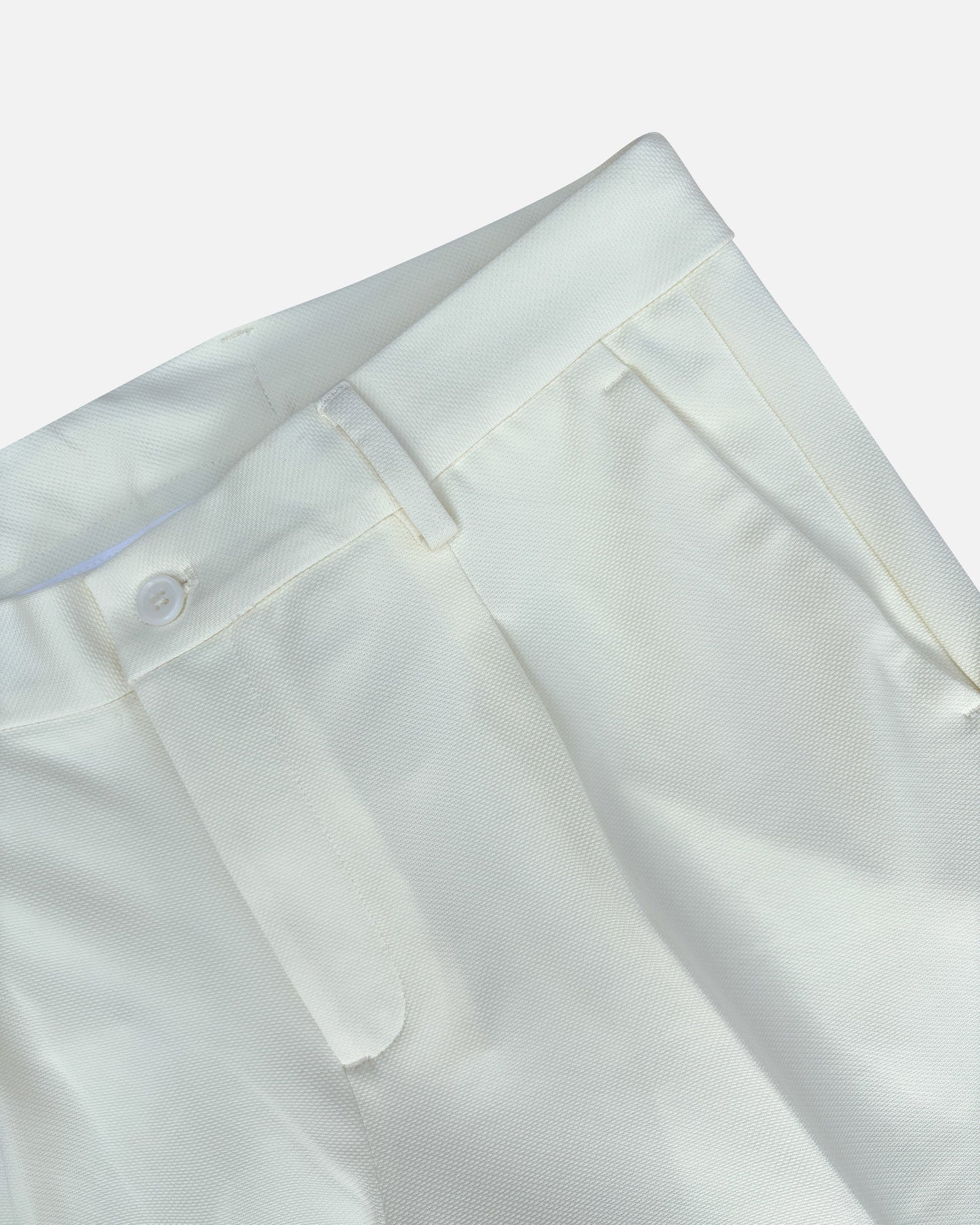 Bare Brown Knit Shorts - Off White