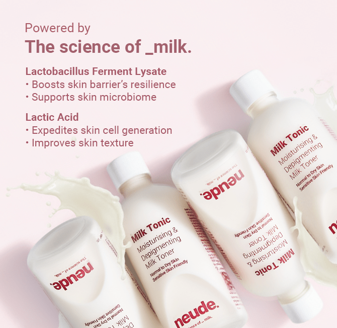 Milk Tonic: Depigmenting & Hydrating Toner with Camel Milk, Ceramides and Snail Mucin - Neude Skin