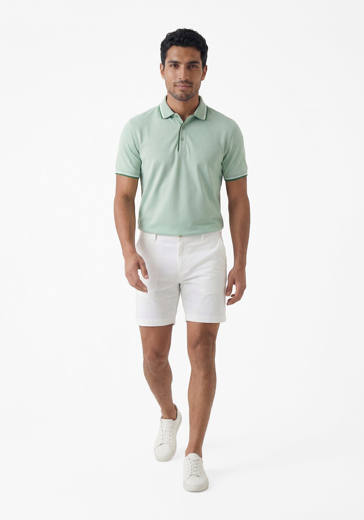 Thrive Green Collar Polo
