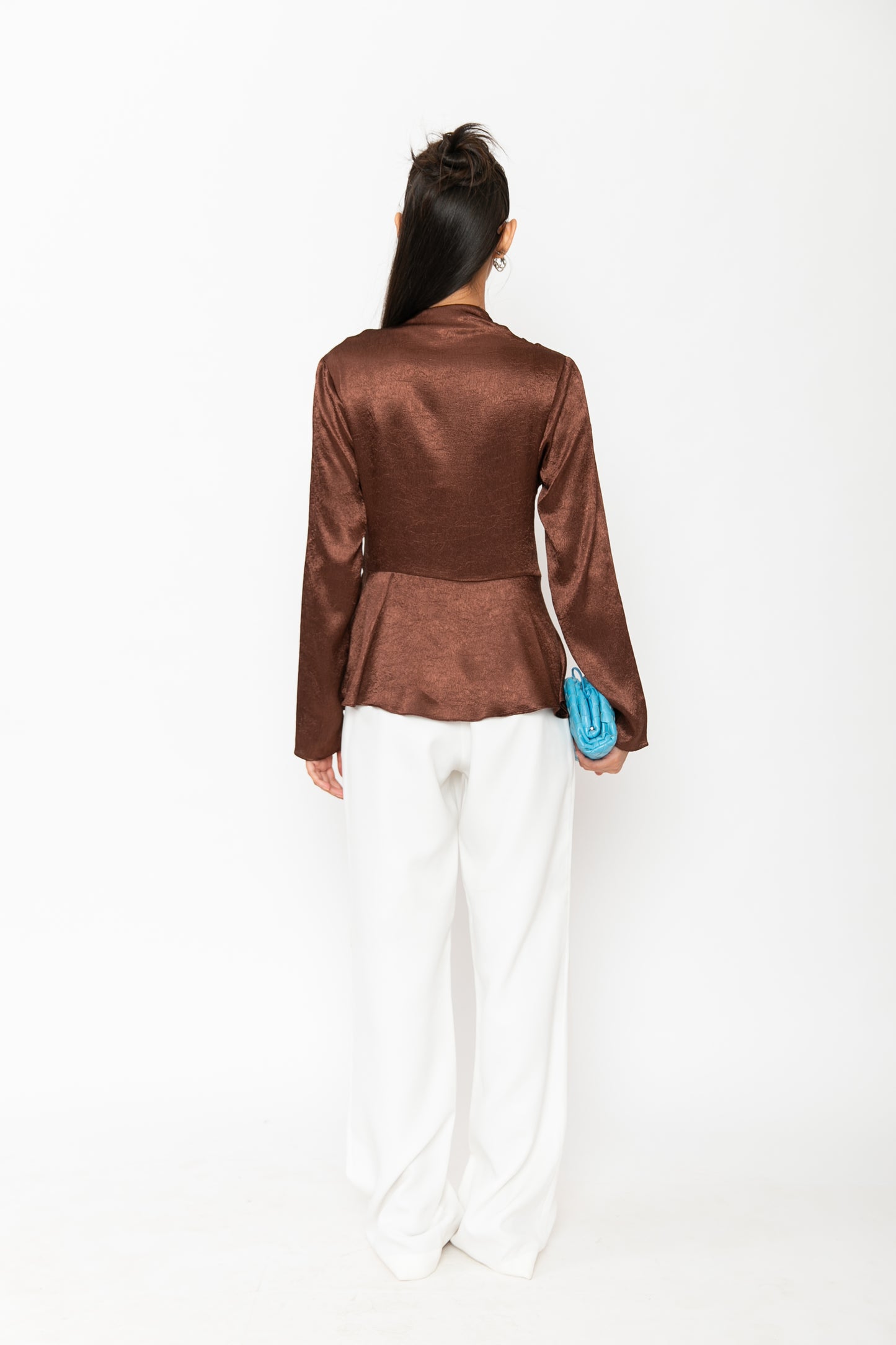 Contemponari-Magnolia Top-Brown