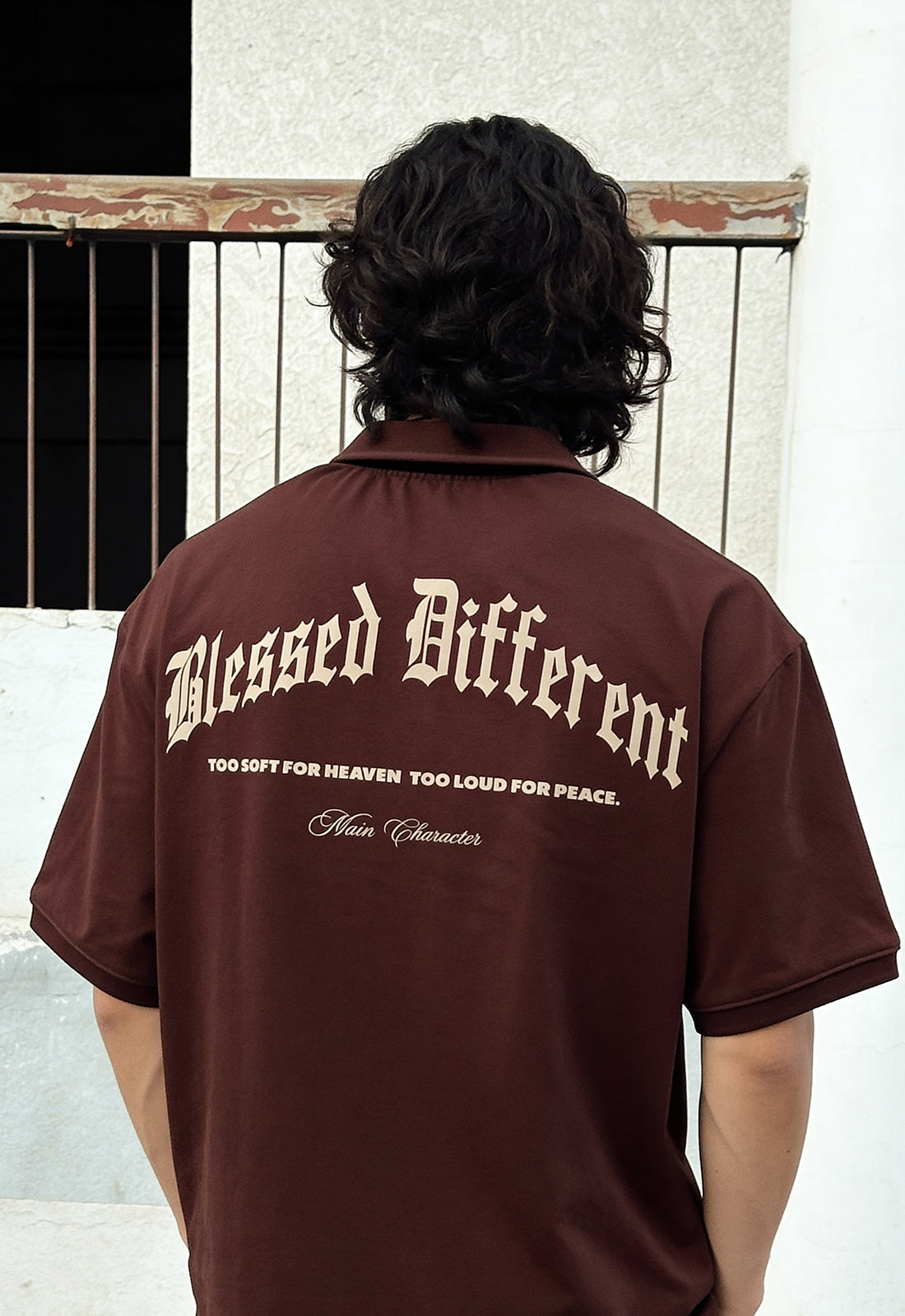 Blessed Different Oversized Polo T-Shirt