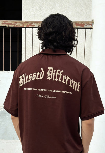 Blessed Different Oversized Polo T-Shirt