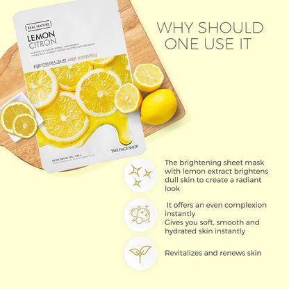 Real Nature Lemon Face Mask 20g
