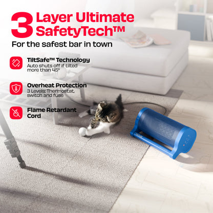 NUUK HOT BAR  2200W PTC SPACE HEATER WITH CERAMIC HEATING PLATE