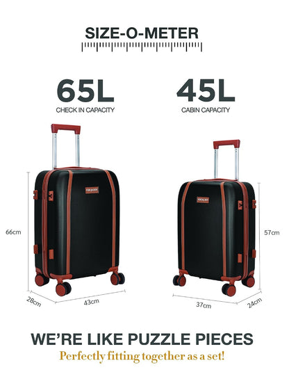 FUR JADEN  The Wayfarer Polycarbonate Travel Luggage Suitcase