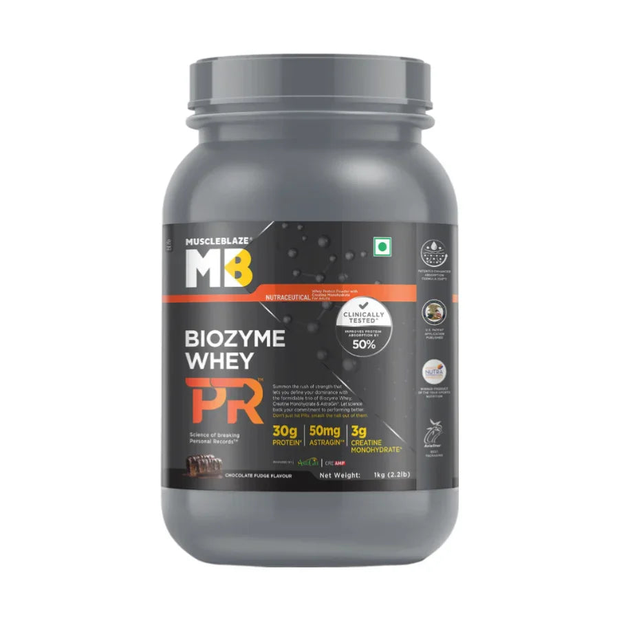 Biozyme Whey Protein PR Powder | Chocolate Fudge | 1kg
